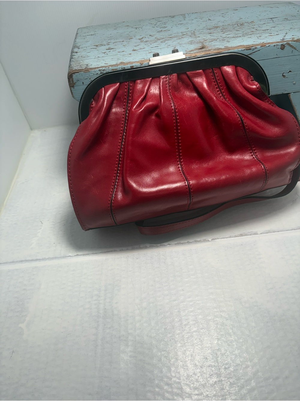 Beautiful Patricia Nash Crossbody with a kiss lock top